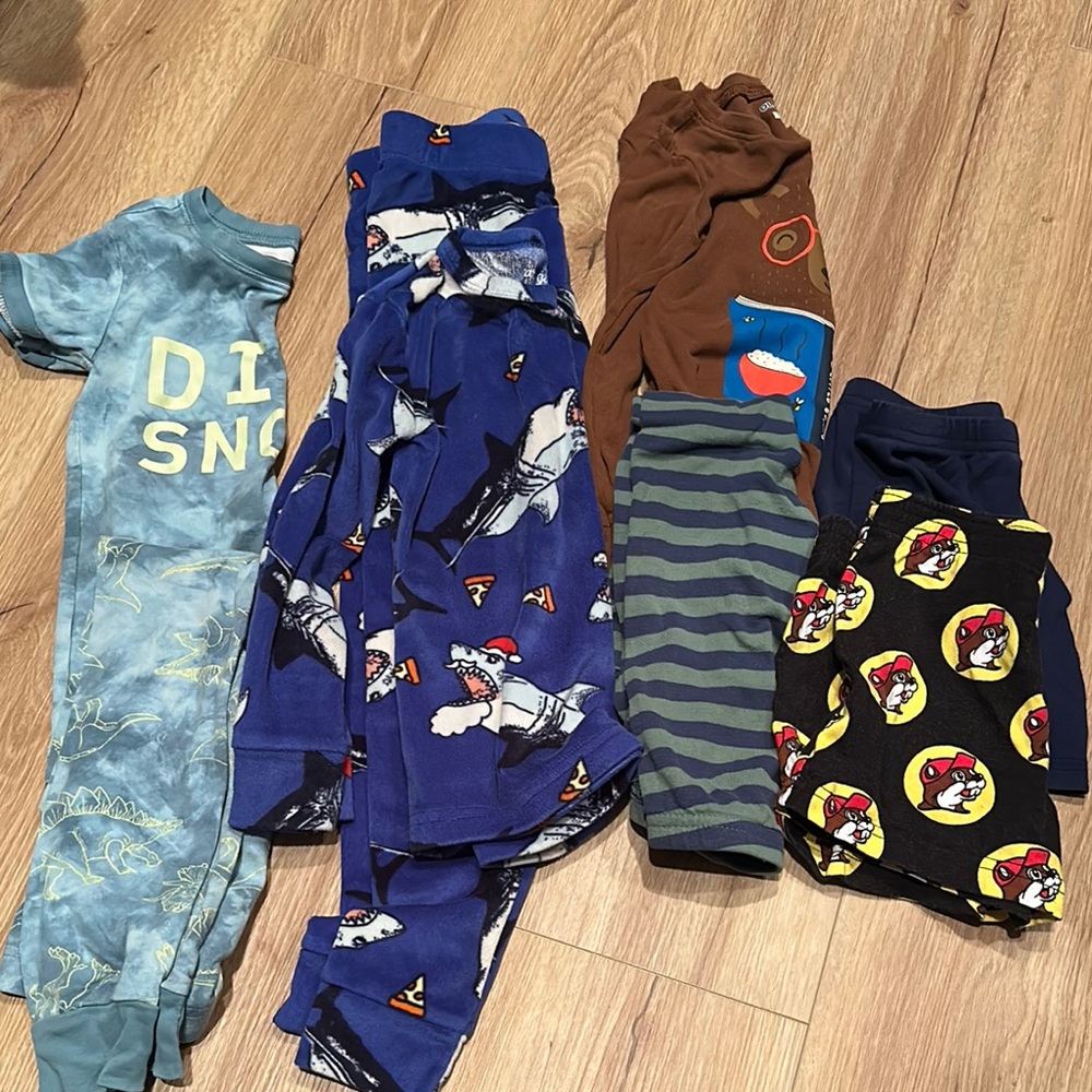 Kids Pajama Set - Dinosaur, Shark, Stripes, bear, buc-ee’s